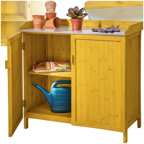 Plant table with - floor, cabinet