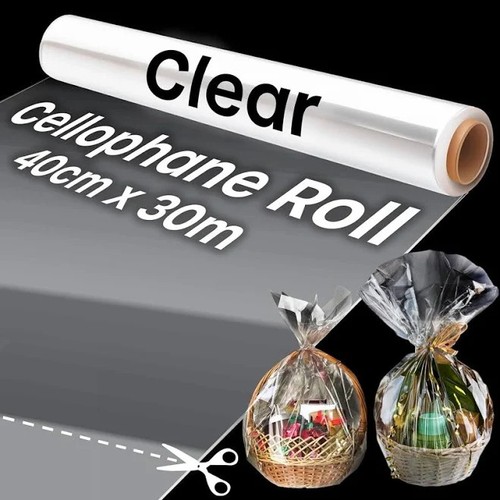 Clear cellophane wrap roll - cellophane,