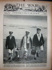 Old Antique Print World Ww1