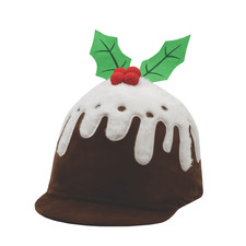 Equetech Christmas Plum Pudding Hat Silk Riding Helmet Cover