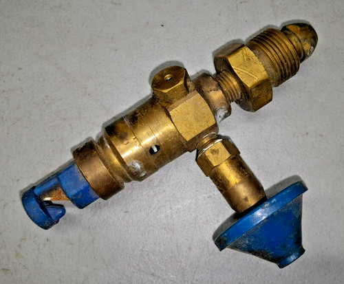 Brass helium balloon inflator - brass,