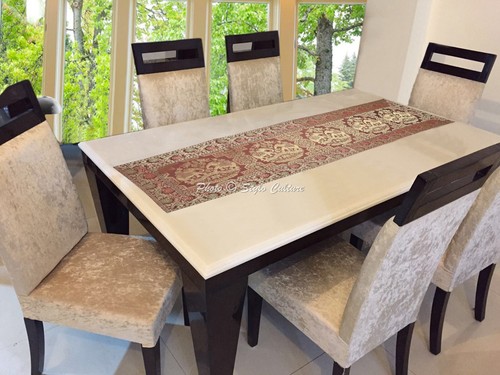 Decorative brocade table - decorative,
