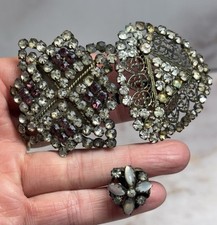 Antique Victorian Hat Pins Lot Of 3 With Wear 