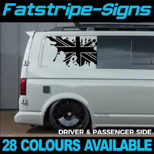 Union jack vinyl decals camper - union,