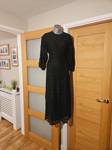 Zara lace jumpsuit black size - zara,