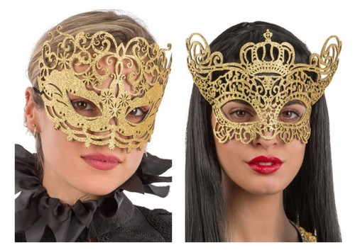 Womens venetian mask gold - womens,