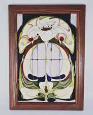 MOORCROFT WHITE ROSE PLAQUE