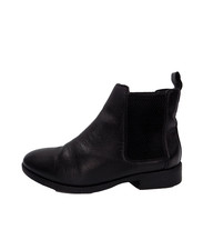 Faith Boots Black Leather