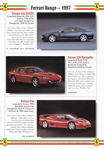 1997 ferrari range f50 550 - 1997,