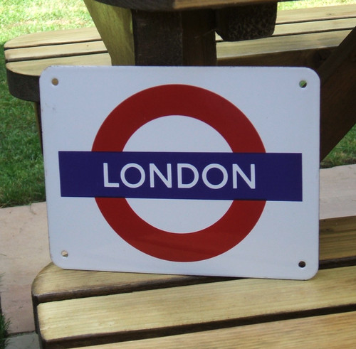 Enamel sign london transport - sign,
