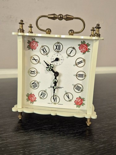 Vintage jerger carriage clock - vintage,