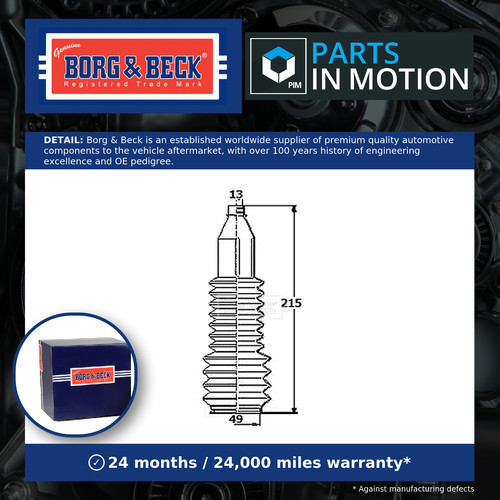Steering rack boot fits - steering,