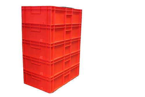 New red plastic storage - red,