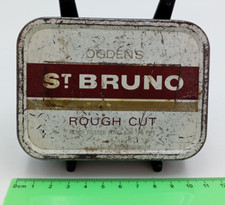 Vintage Ogden’s St Bruno Rough Cut Tobacco Empty Collectable Storage Tin