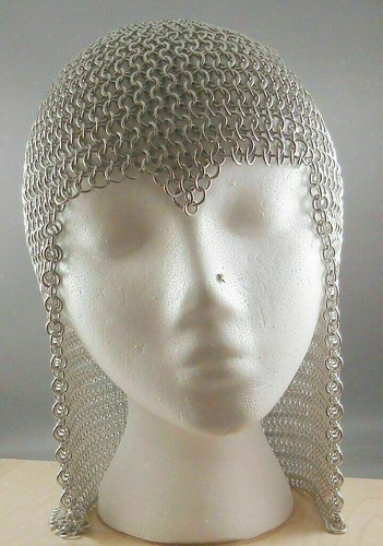 Chainmail coif chain mail - mail, hood
