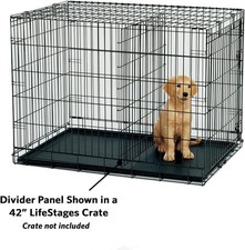Dog Crate Divider Panel For 36 Inch Crates Adjustable Pet Training Tool