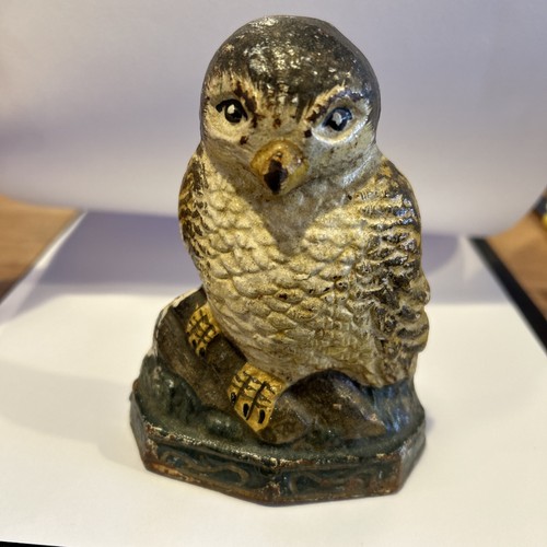 Vintage cast iron owl - vintage,