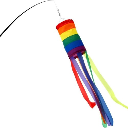 100cm rainbow windsock flag - windsock,
