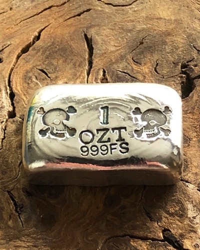 Hand poured 999 fine silver - hand, .999