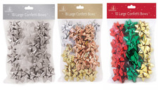 15 Large Christmas Present Gift Bows Luxury Self Adhesive Wrapping Xmas Bow