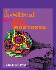 Montreux Jazz Festival 1968 Poster - Retro Wall Art - 12X16/16X20/18X24/24X36