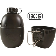 BCB Osprey NATO Water Bottle & Mug Set Durable BPA Free-Plastic 1L Bottle &500ml