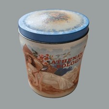 Vintage Athena’s Bologna Bath Salts Tin Mid-Century Repro Vanity Collectible