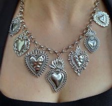 TRENDING - Heart Charm Adjustable Statement Necklace Blogger Zara UK
