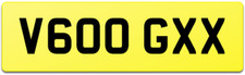 V600G PILOTE / V600 MOTORHOME PERSONALISED VAN REG NUMBER PLATE V600 GXX