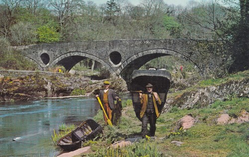 Welsh coracles vintage - welsh,