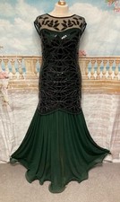 Maxi Gatsby Dress 16 18  Black