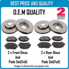 FRONT AND REAR BRKE DISCS AND PADS FOR MERCEDES-BENZ OEM QUALITY 2934921814929