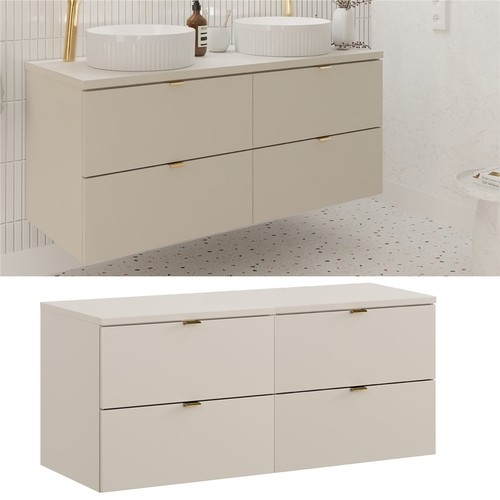 Double vanity unit - 1200mm, wall