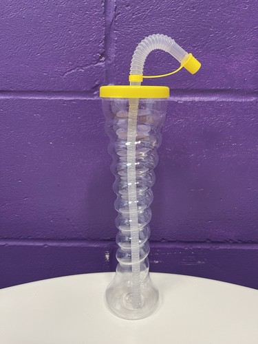 Yellow twist slush cup with - yellow,
