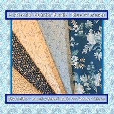 Blues & Creams 5 x Fat Quarter