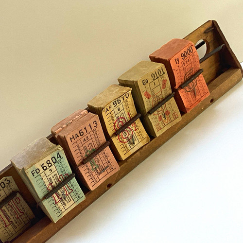 Vintage wooden bus conductors - wooden,