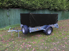 HEAVIEST DUTY 660gsm Ifor Williams P6e Full Mesh Side Trailer Cover - BLACK