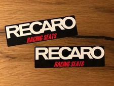 2x Recaro decal sticker bucket seat sport seat pole position racing seats #421