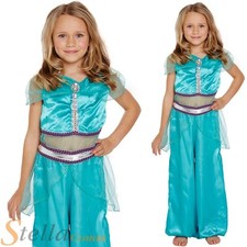 Girls Arabian Princess Jasmine Costume Bollywood Fairytale Book Week Fancy Dress