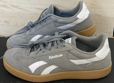 Reebok Smash Edge Trainer Grey White Gum Mens Size 10 excellent condition