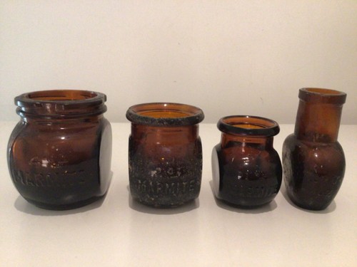 Marmite oxo brown jars - marmite, &