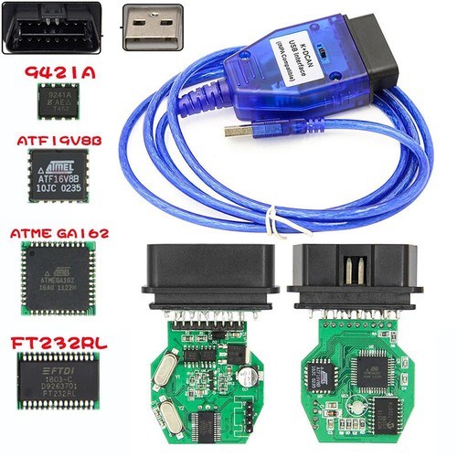 Dcan obd2 cable with - k+dcan,