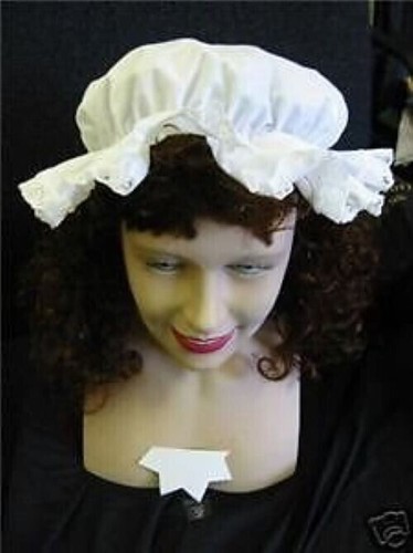 Adult white mop - mop, hat
