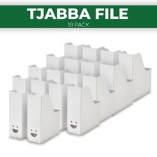 18x Ikea TJABBA White Magazine