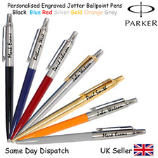 PARKER JOTTER BALLPOINT PEN BLACK, BLUE, RED,STAINLESS STEEL SILVER ,GOLD GREY