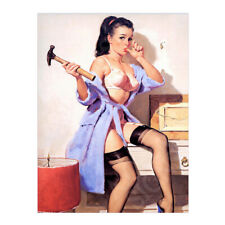 Sexy Girl Metal Sign Plaque