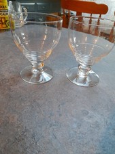 Stuart Crystal Water or Wine Glasses Signed