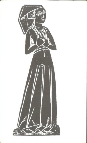 Medieval brass rubbing - brass,