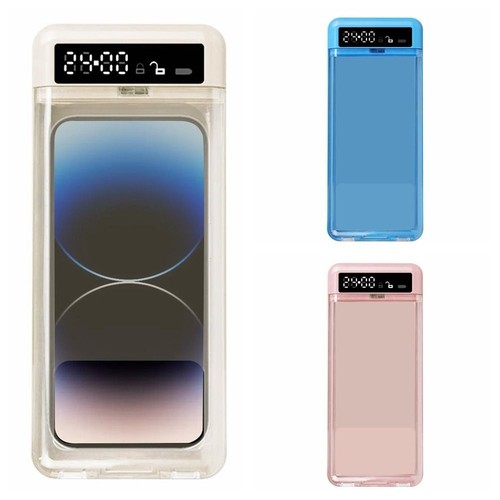 Portable phone lock box with - lock,
