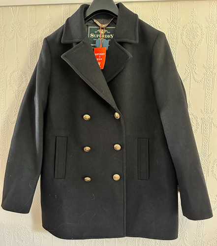 Superdry womens pea coat - womens,